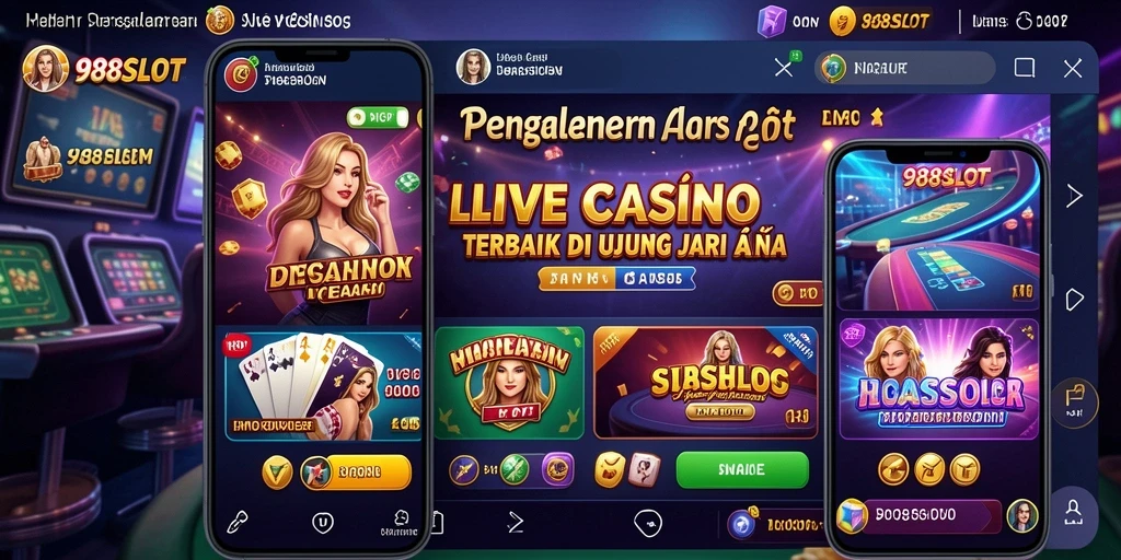 Gameplay Live Casino yang seru di 988SLOT dengan dealer profesional.