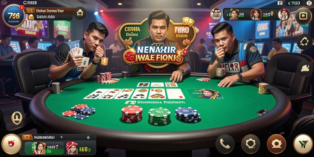 Gambaran gameplay poker yang mendebarkan di C789.