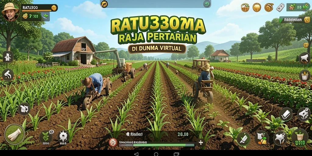 Tampilan gameplay yang menarik dalam RATU303 dengan berbagai tanaman.