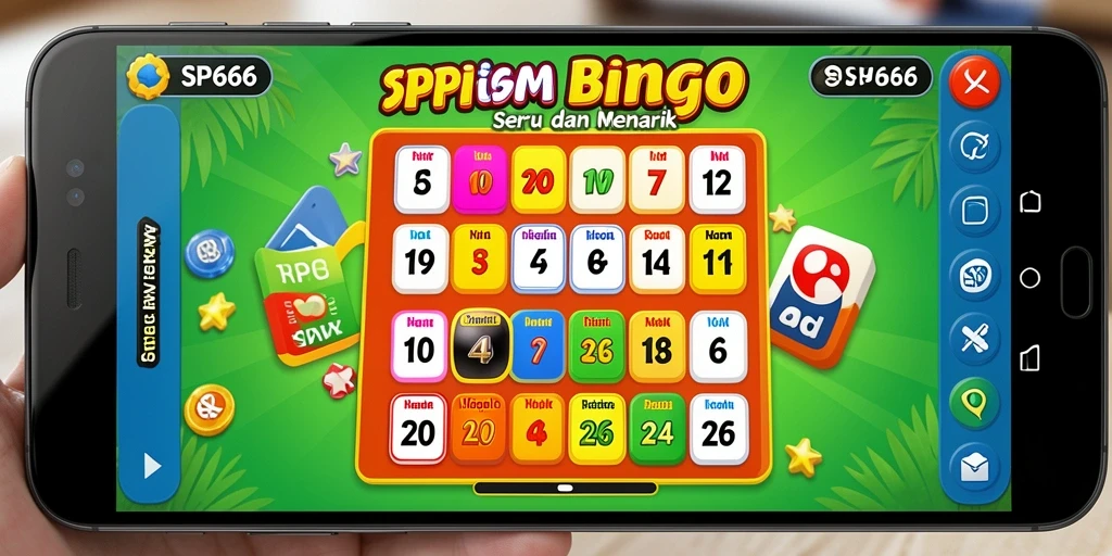Tampilan permainan Bingo SP666 yang seru dan menarik.
