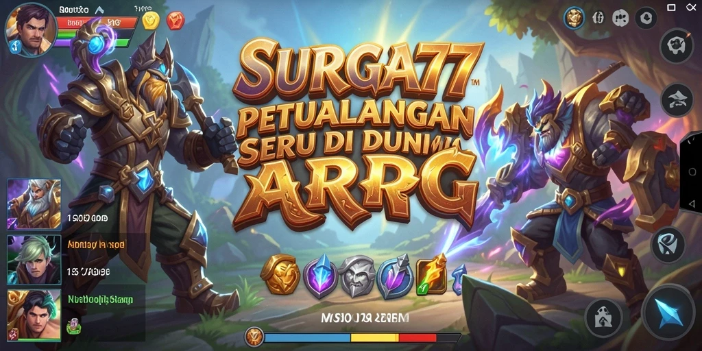 Screenshot dari SURGA77 menampilkan aksi seru dalam pertempuran ARPG.